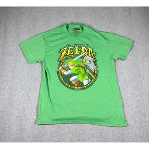Nintendo Legend Of Zelda Art 1986 Men's Vintage Style T-Shirt Medium Green Tee